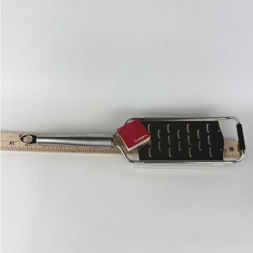 VINTAGE Cuisipro Accutec Razor-Sharp Grater Stainless Steel NEW w/ Cover NOS
